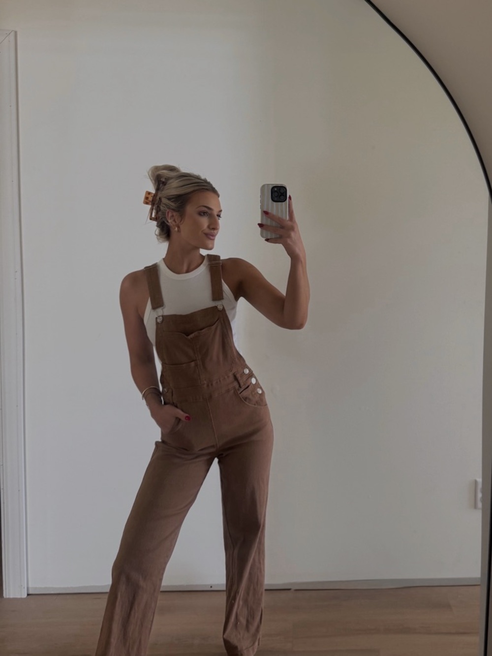 Brown Vintage Style Overalls